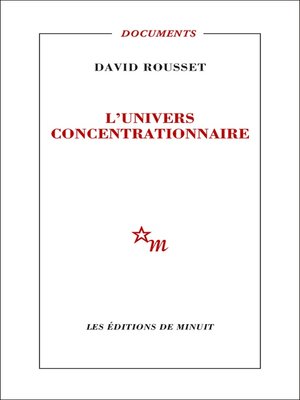 cover image of L'Univers concentrationnaire